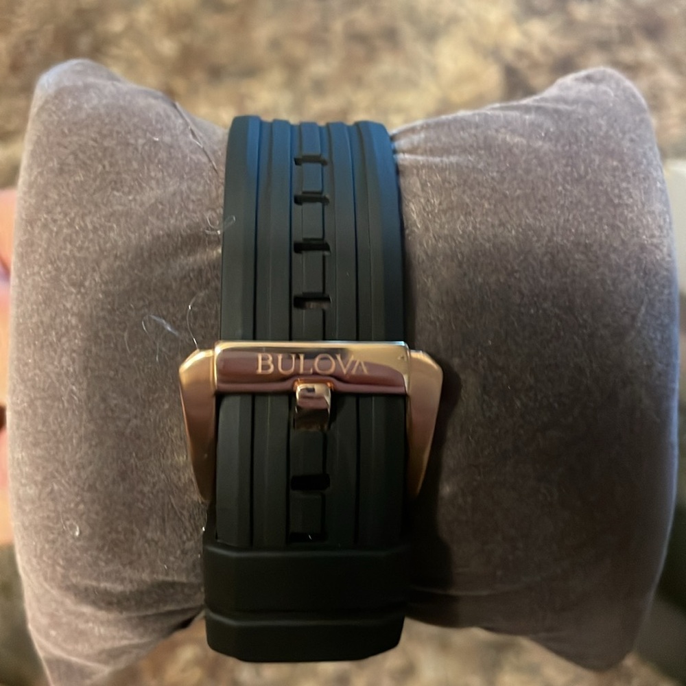 Bulova Men's Icon 3-Hand Precisionist Watch with Black Polyurethane Strap - Picture 3 of 5